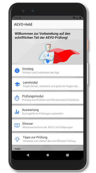 AEVO Held App Screenshot